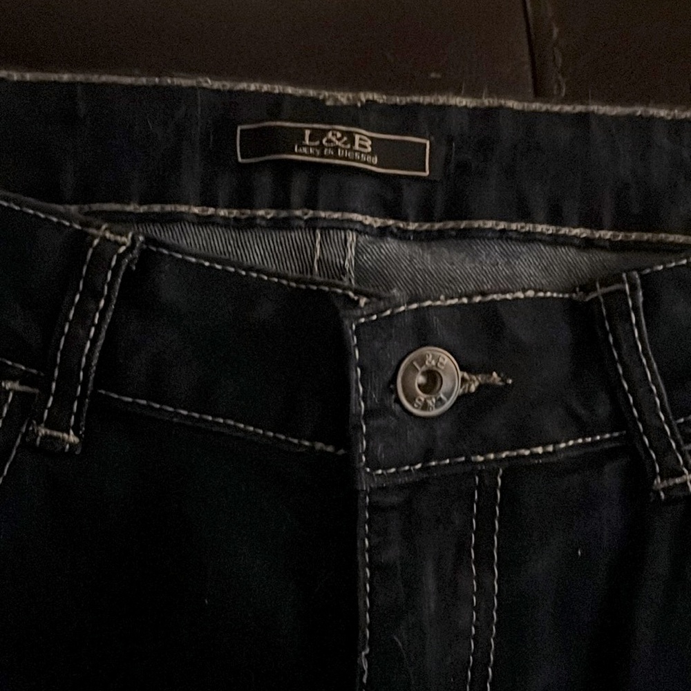 L & B Style LB639 Bohemian Boyfriend Jeans